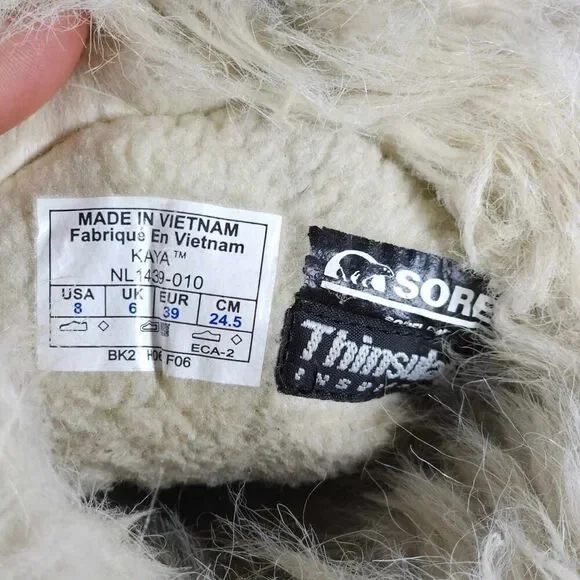 Sorel Women's Kaya US8 Black Leather Waterproof Insulated Faux Fur Winter Boot - Picture 12 of 16